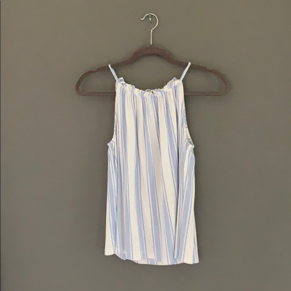 Cute blue and white halter